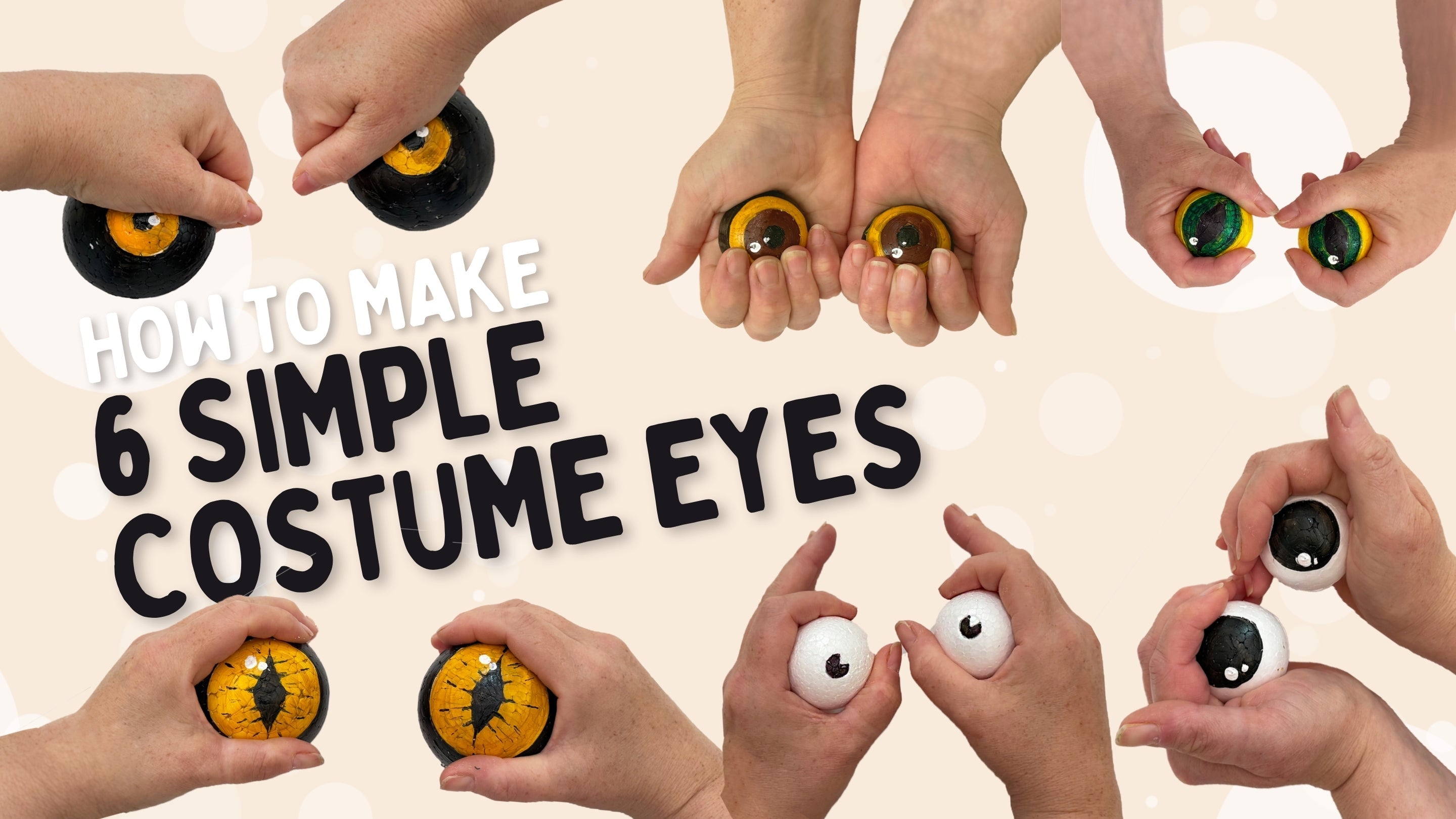 how to make costume eyes