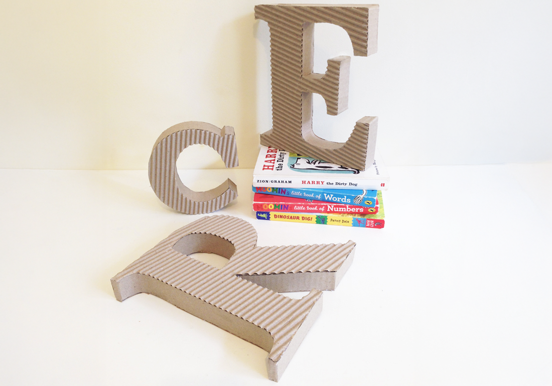 Large DIY Cardboard Letters