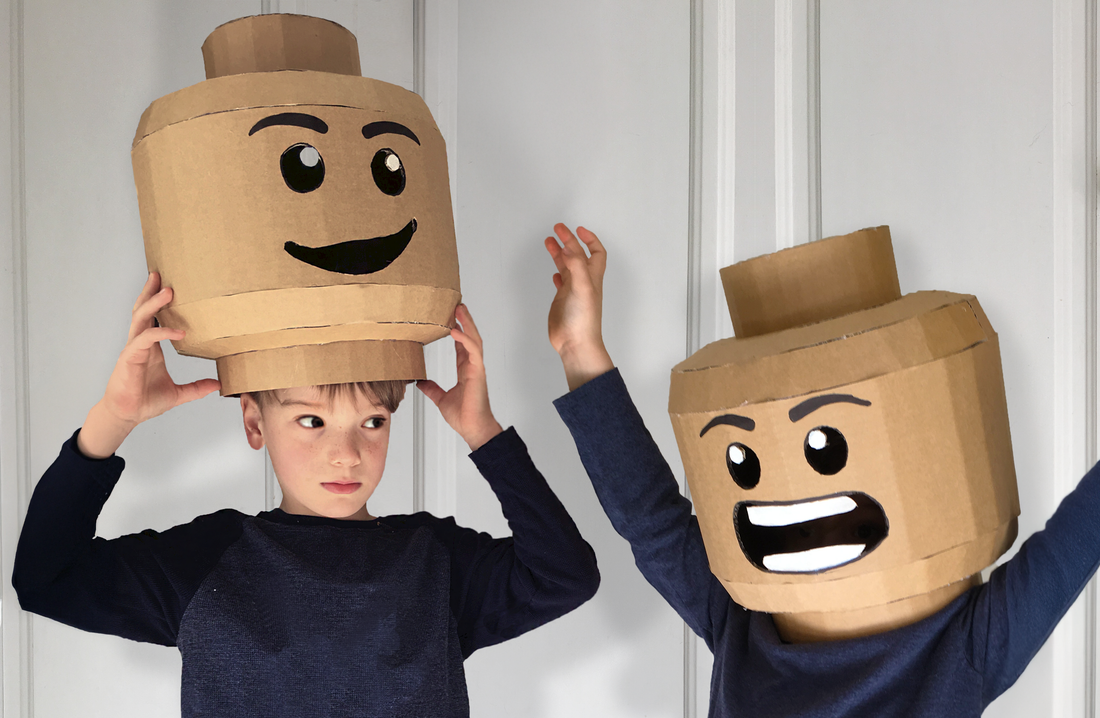 CARDBOARD BRICKHEAD HELMET
