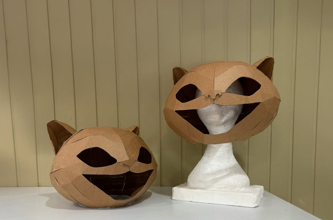 Cat costume head template and tutorials