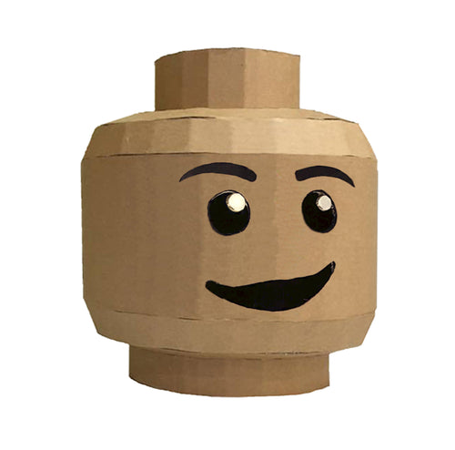 DIY Cardboard Brickhead template